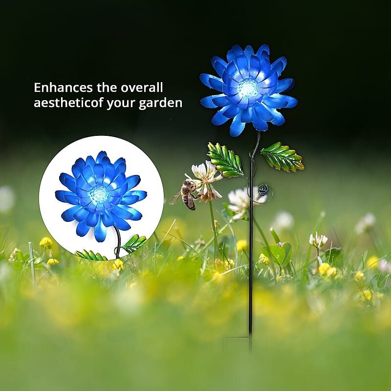 Green and Blue Flower Pattern Outdoor Garden Decoration