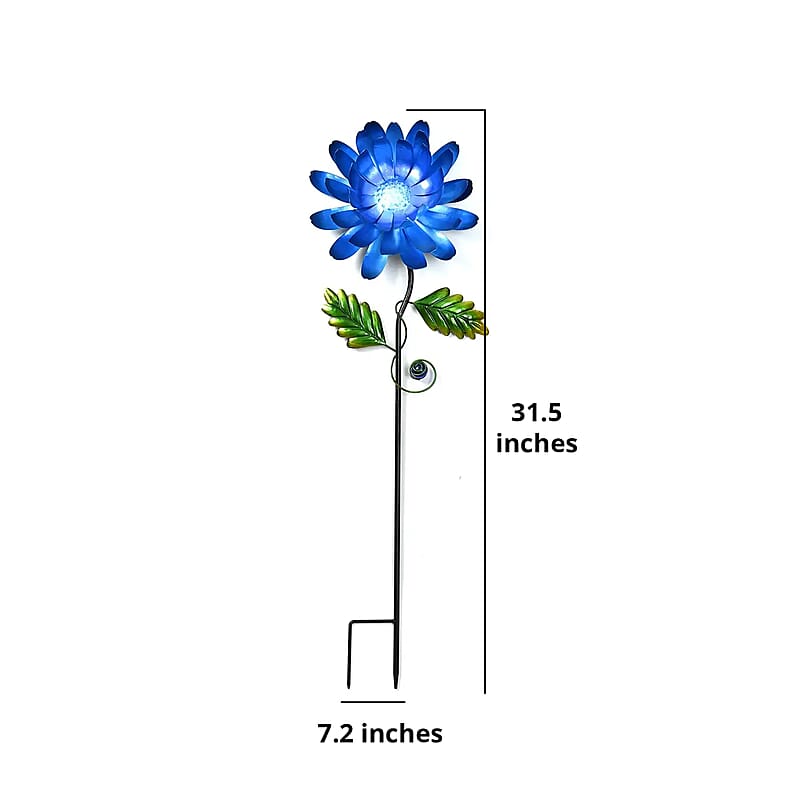 Green and Blue Flower Pattern Outdoor Garden Decoration