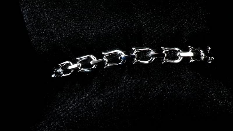 950 Platinum U-Shape Link Bracelet (8.00 In) 22.45 Grams