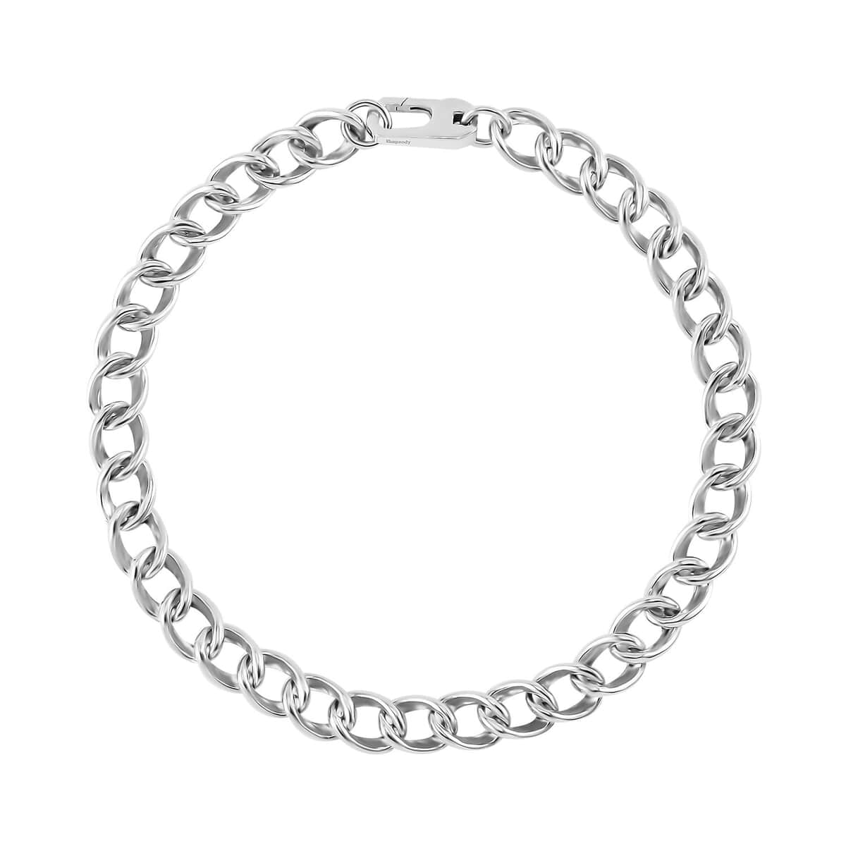 950 Platinum 6.6mm Men's Bracelet (8.00 In) 24 Grams image number 0