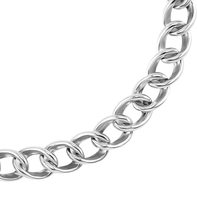950 Platinum 6.6mm Men's Bracelet (8.00 In) 24 Grams