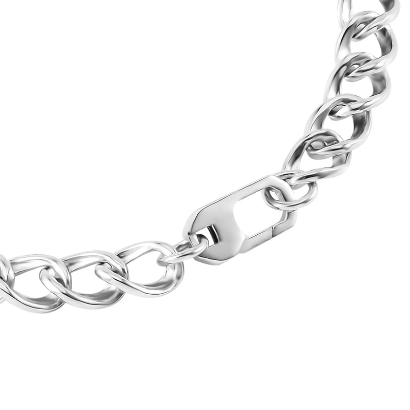 950 Platinum 6.6mm Men's Bracelet (8.00 In) 24 Grams