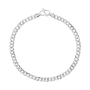 950 Platinum 4.4mm Men's Link chain Bracelet (8.00 In) 9.55 Grams