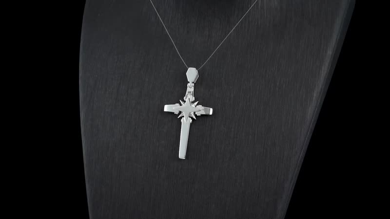 950 Platinum Cross Pendant 16.25 Grams