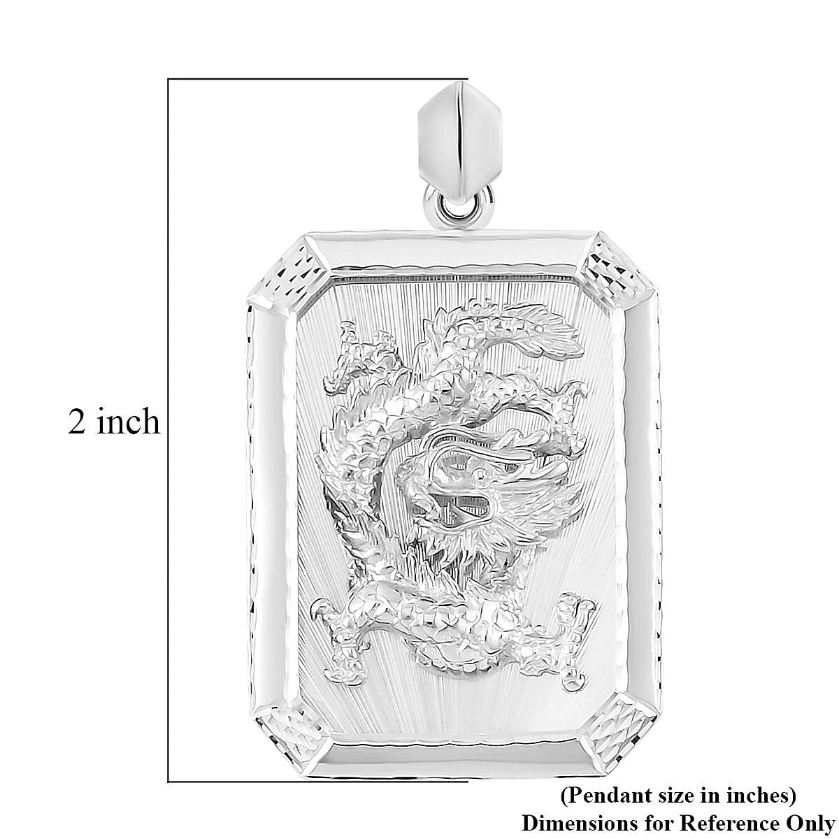 950 Platinum Dragon Pendant 25.95 Grams