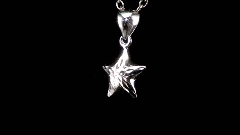 950 Platinum Electroform Star Pendant, 950 Platinum Pendant, Electroform Pendant, Diamond Cut Pendant, Gifts For Her 1 Grams