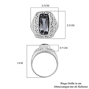 Prasiolite 7.94 ctw Ring in Sterling Silver (Size 5.5)