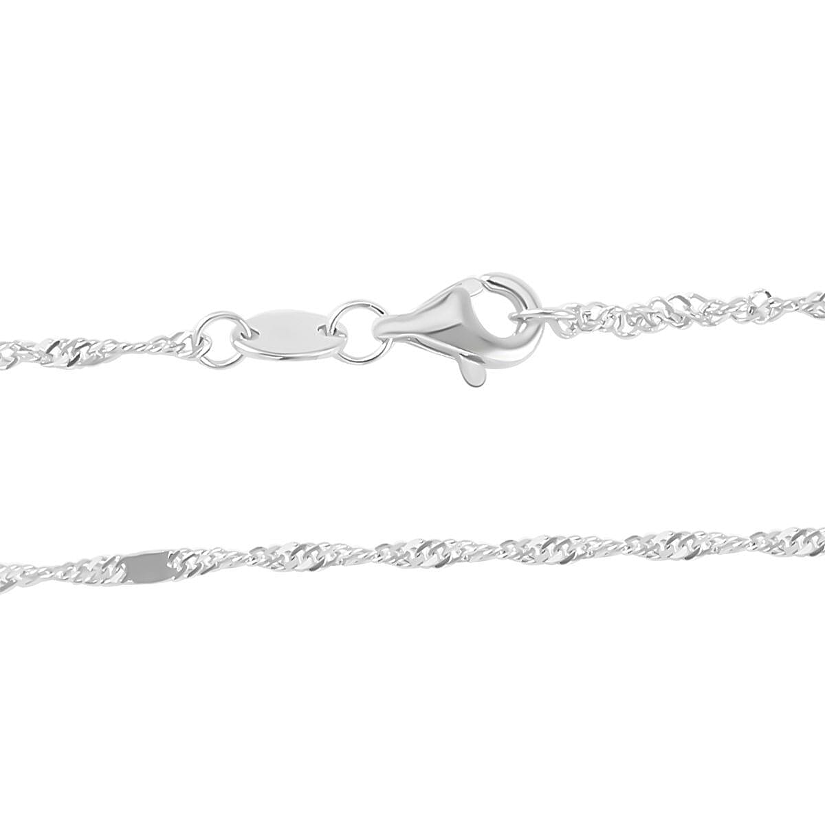 950 Platinum Fancy Chain Necklace 20 Inches 2.90 Grams image number 2