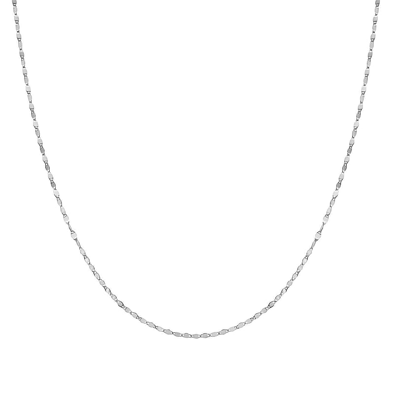 Rhapsody Mirror-finish Twist Link Chain Necklace in 950 Platinum 3 Grams 22 Inches