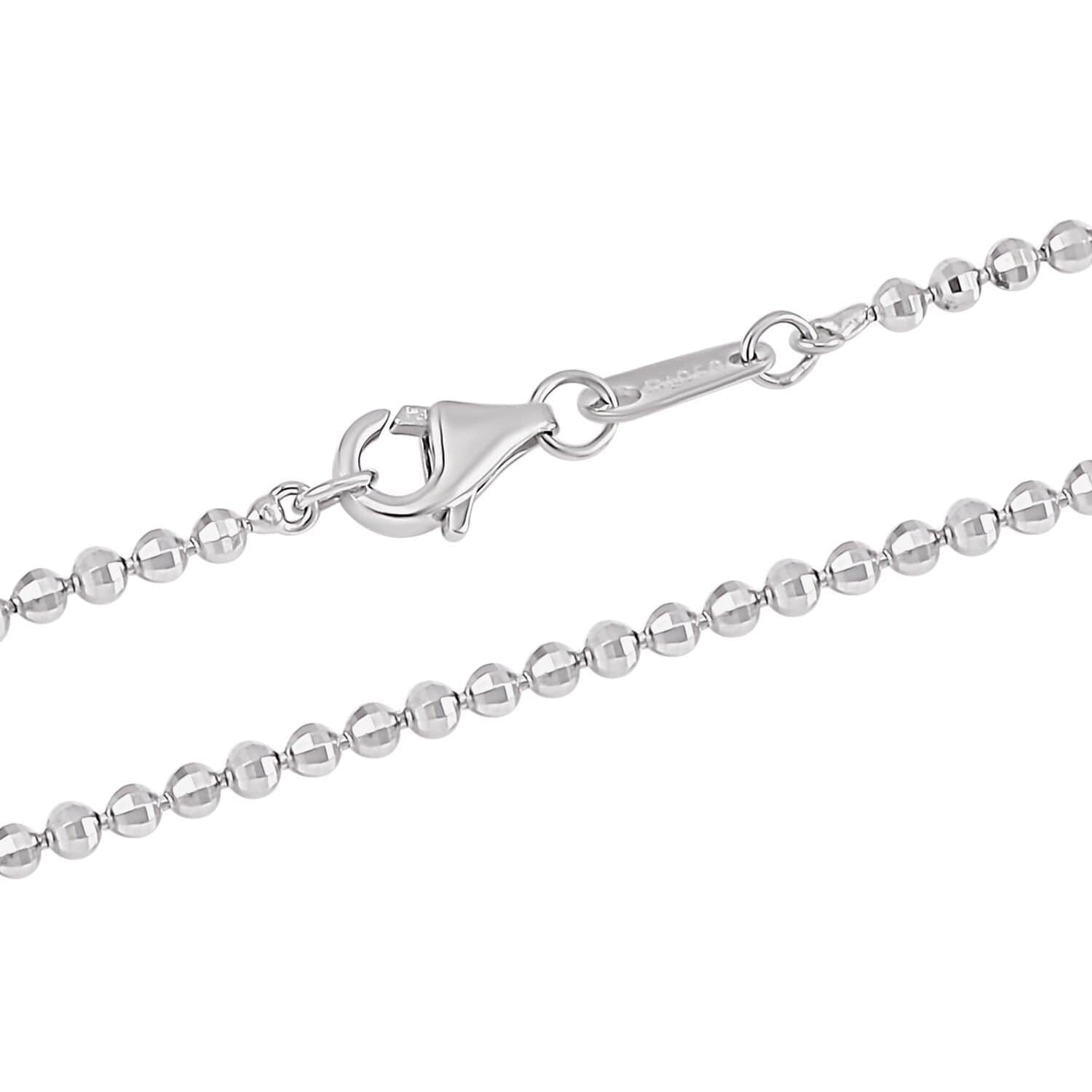 Diamond cut bead deals necklace