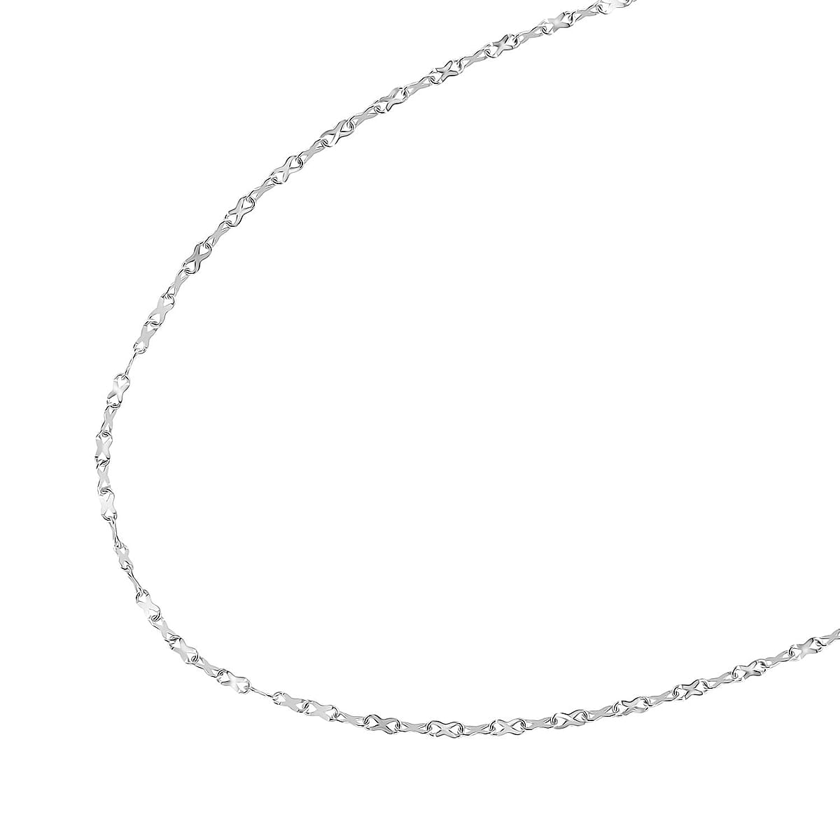 950 Platinum Link Chain Necklace 20 Inches 4 Grams image number 1