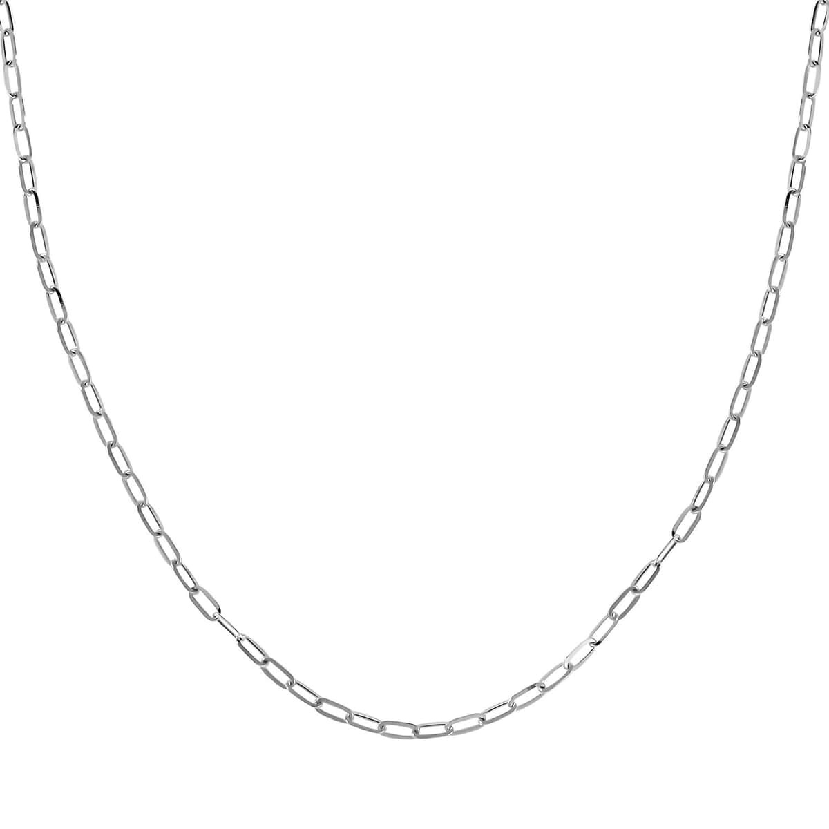 950 Platinum Electroform Link Chain Necklace 20 Inches with Lobster Lock 4.30 Grams image number 0