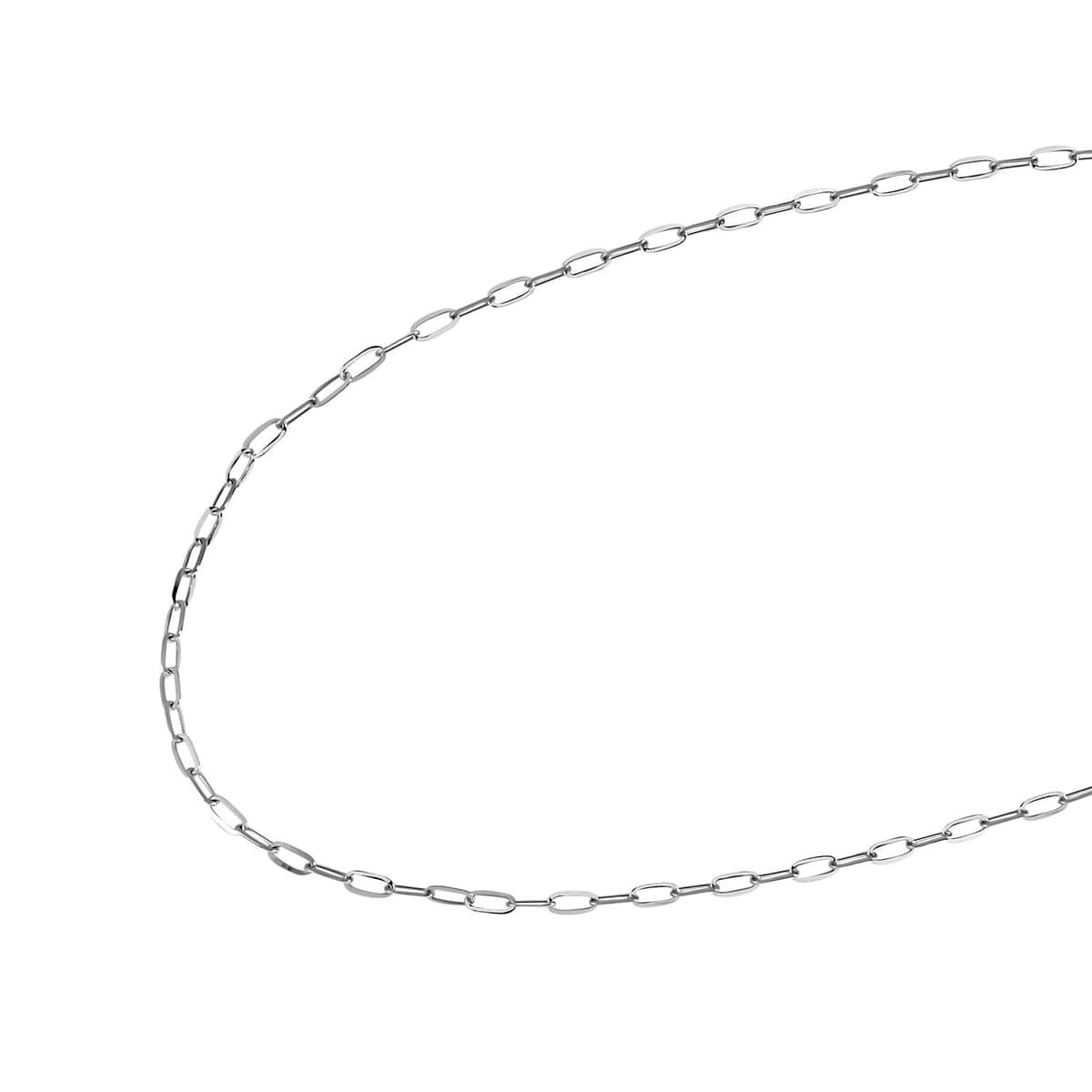 950 Platinum Electroform Link Chain Necklace 20 Inches with Lobster Lock 4.30 Grams image number 1