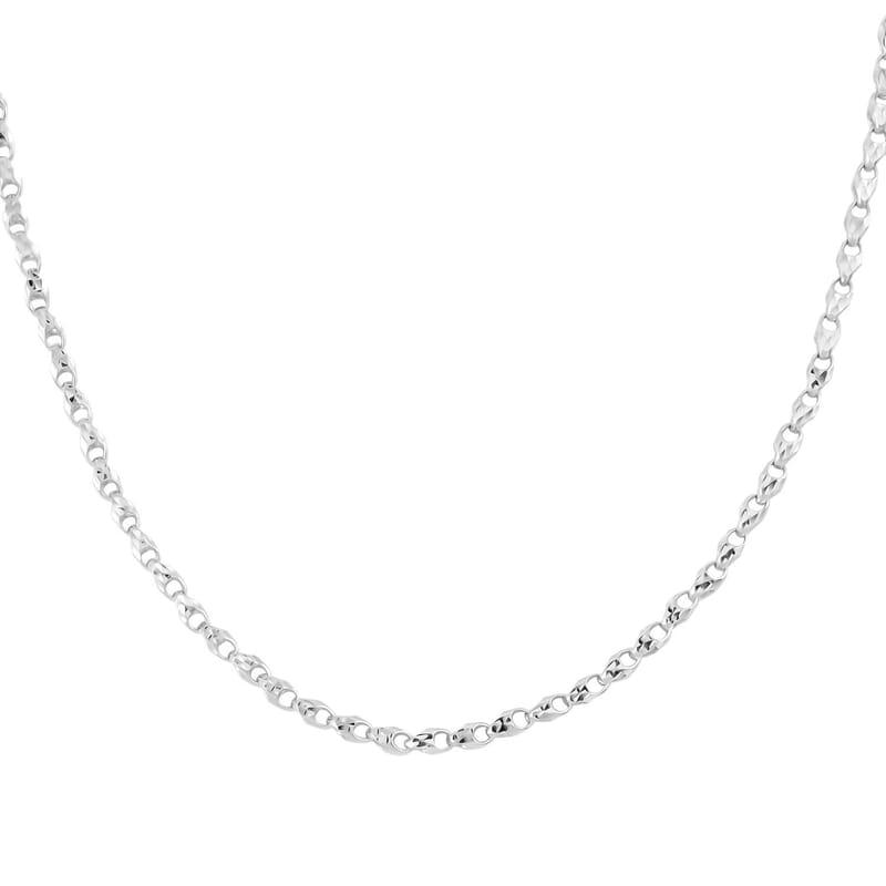 950 Platinum Electroform Fancy Chain Necklace with Lobster Lock 20 Inches 16.50 Grams