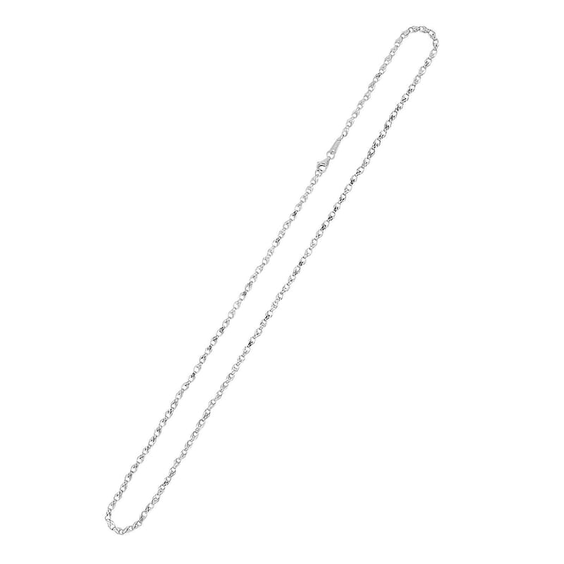950 Platinum Electroform Fancy Chain Necklace with Lobster Lock 20 Inches 16.50 Grams