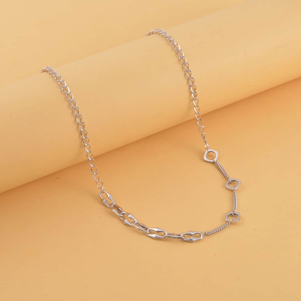 950 Platinum Designer Chain Necklace 20 Inches 17.80 Grams image number 1