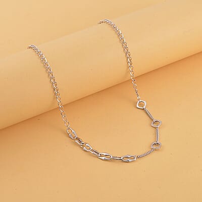 950 Platinum Designer Chain Necklace 20 Inches 17.80 Grams