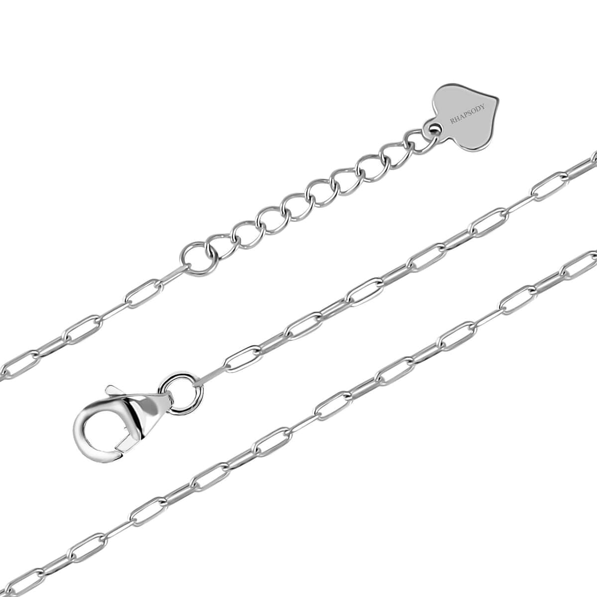 950 Platinum Electroform Teddy Bear Necklace 18-20 Inches with Lobster Lock 6 Grams image number 2