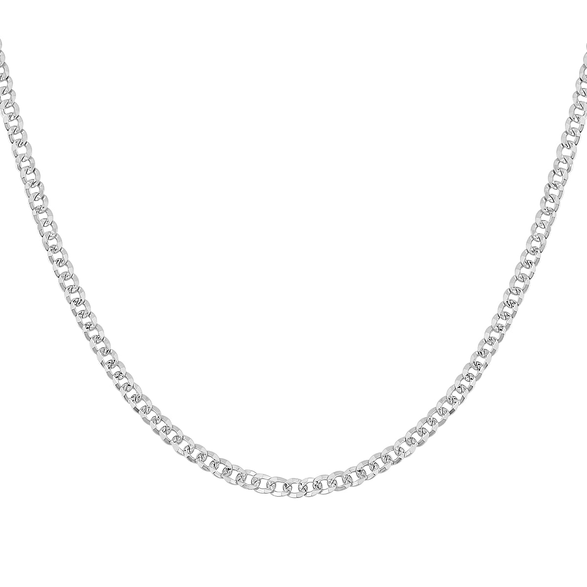 950 Platinum 7mm Buff Link Chain Necklace 22 Inches 27 Grams image number 2