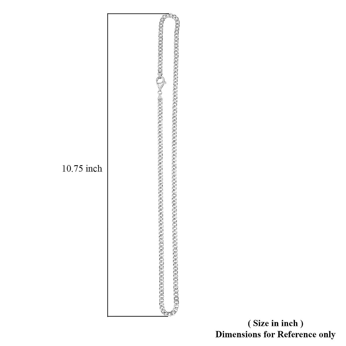 950 Platinum 7mm Buff Link Chain Necklace 22 Inches 27 Grams image number 5