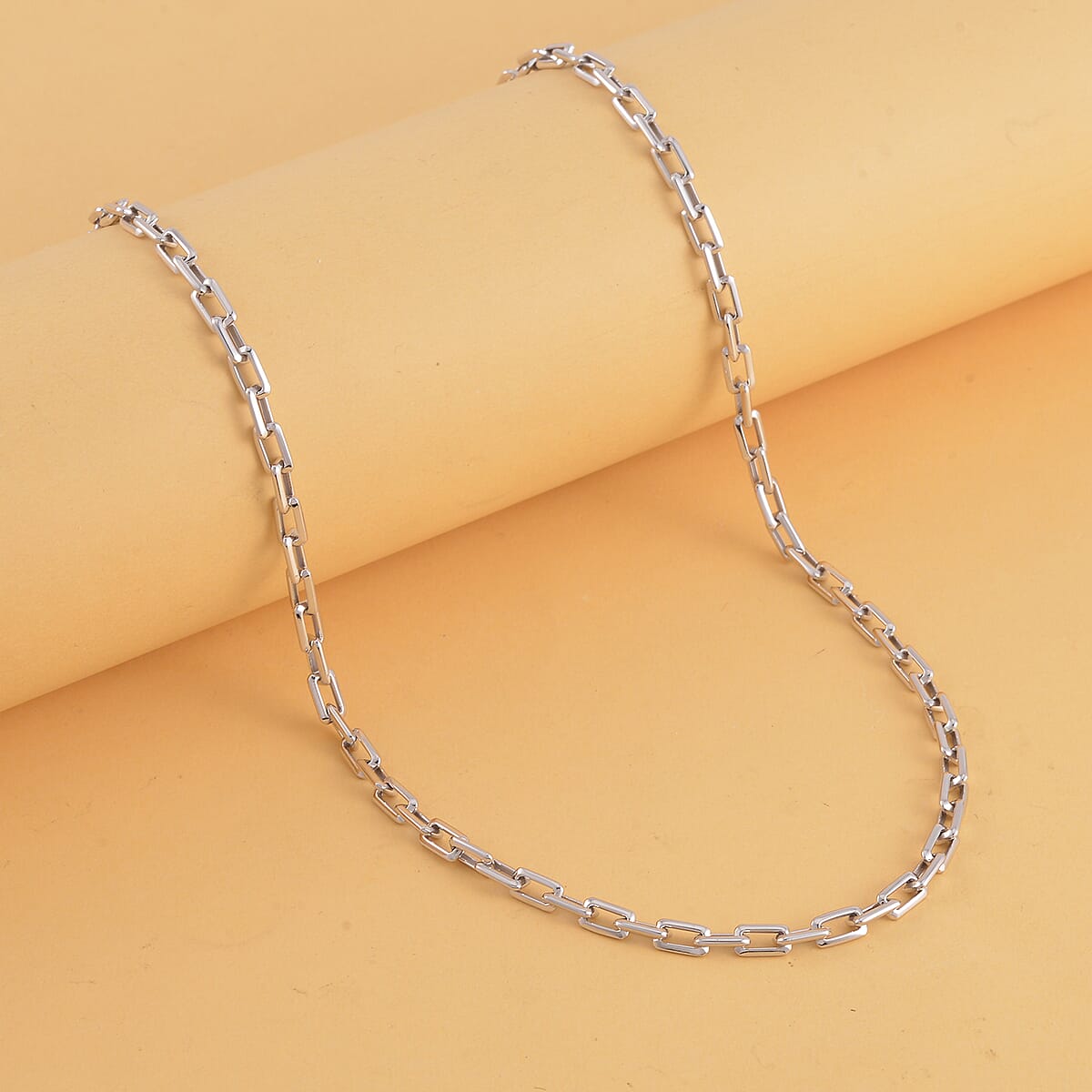 950 Platinum 6mm Curb Chain Necklace 20 Inches 27.70 Grams image number 1