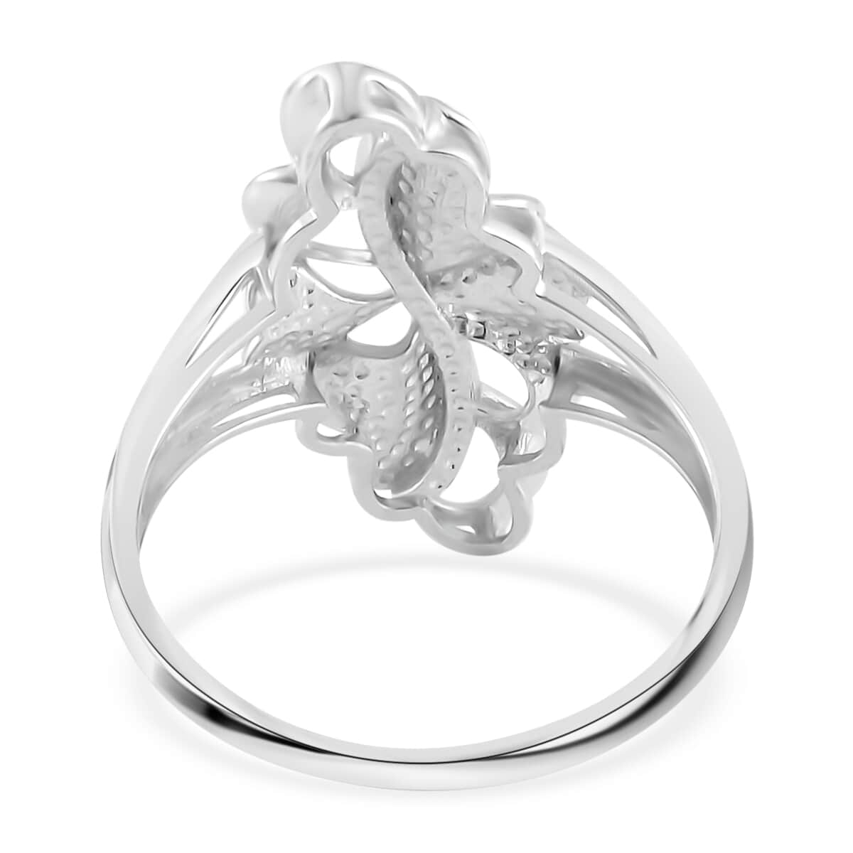 950 Platinum Flower of Spirits Ring (Size 8.0) 5.60 Grams image number 4