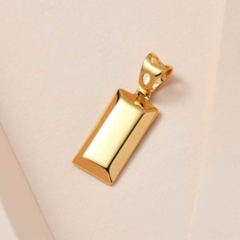 Vermeil YG Over Sterling Silver Fancy Pendant 2.26 g