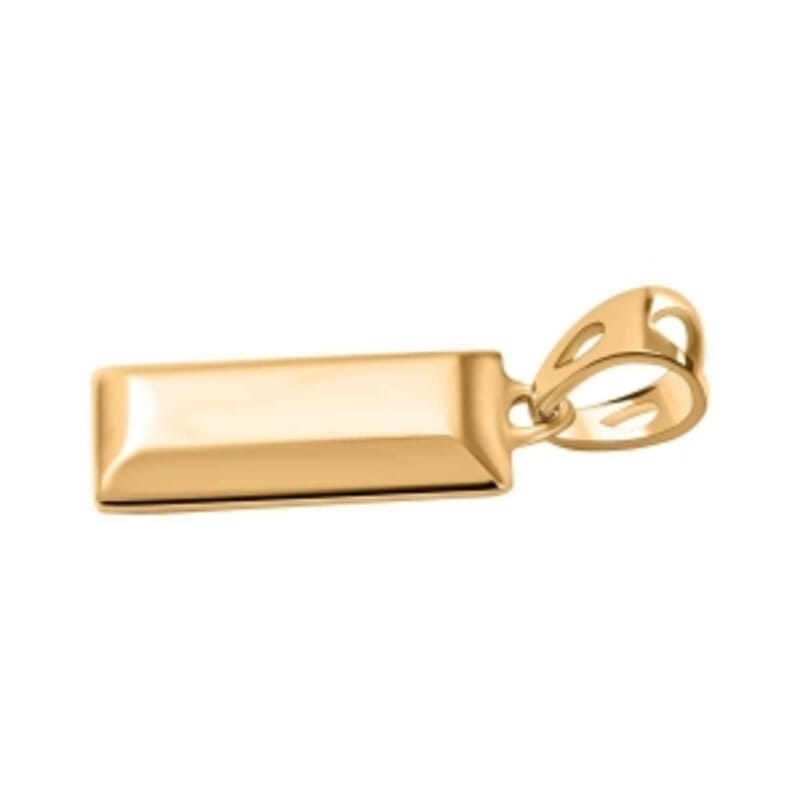 Vermeil YG Over Sterling Silver Fancy Pendant 2.26 g