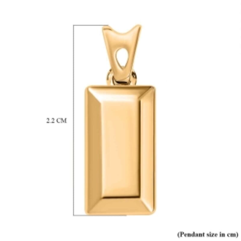 Vermeil YG Over Sterling Silver Fancy Pendant 2.26 g