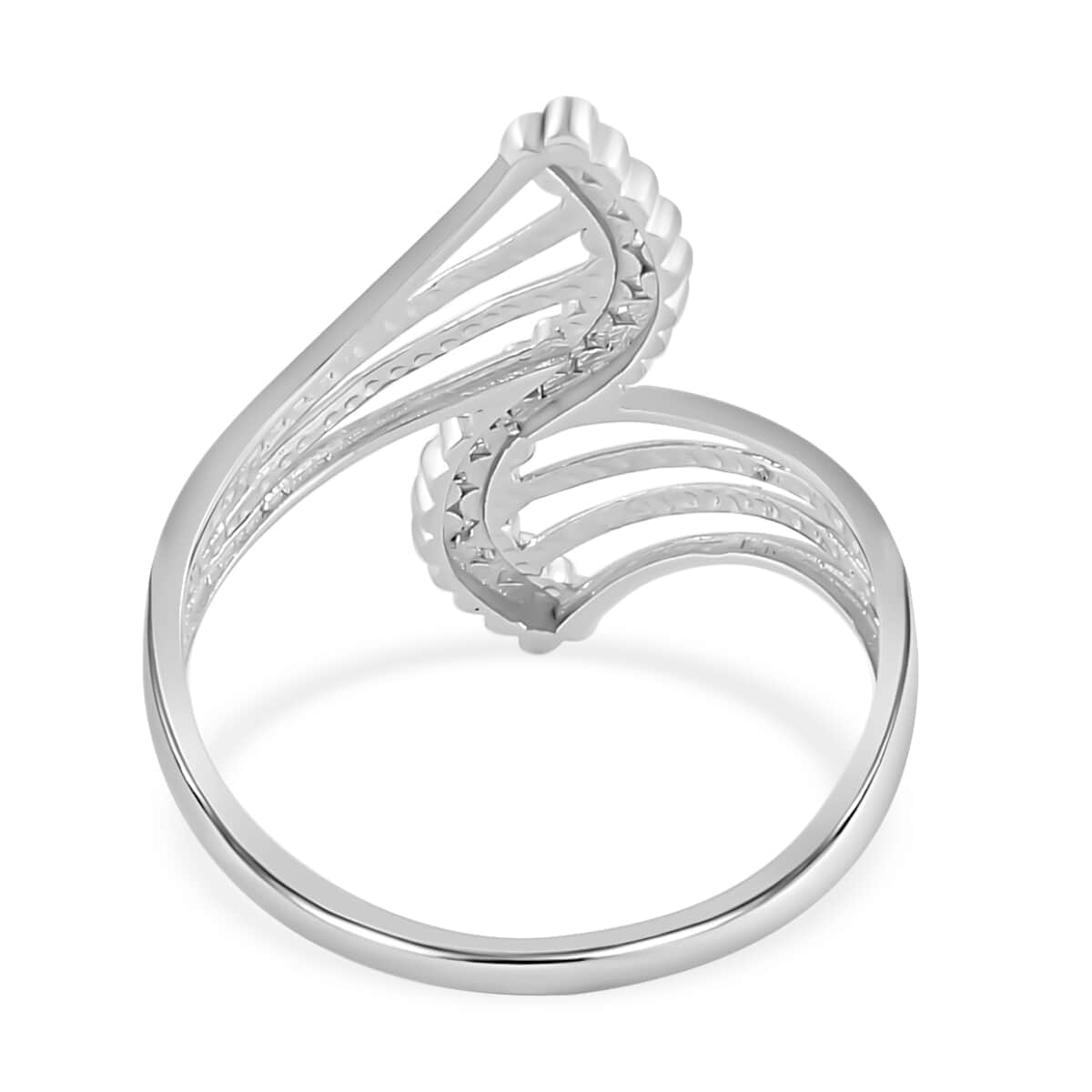 950 Platinum Bypass Ring (Size 10.0) 3.20 Grams image number 4