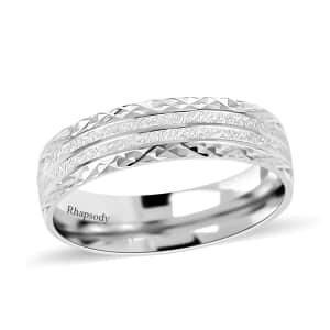 950 Platinum Hammered Textured Band Ring (Size 8.0) 5.70 Grams