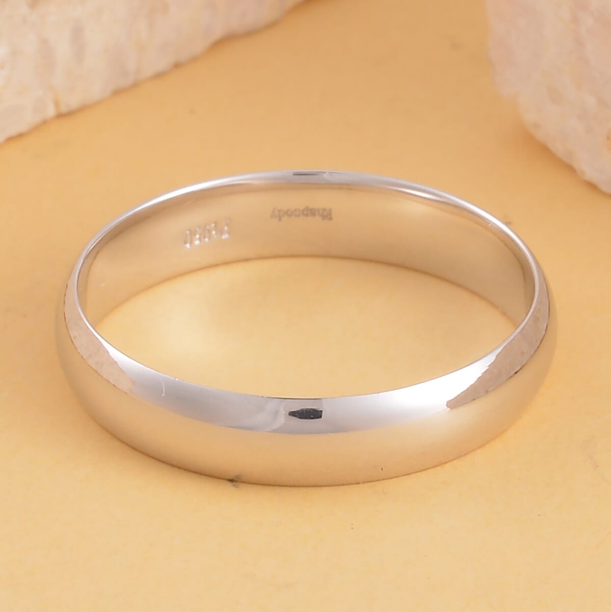 950 Platinum Plain Band Ring (Size 10.0) (6.15 g) image number 1