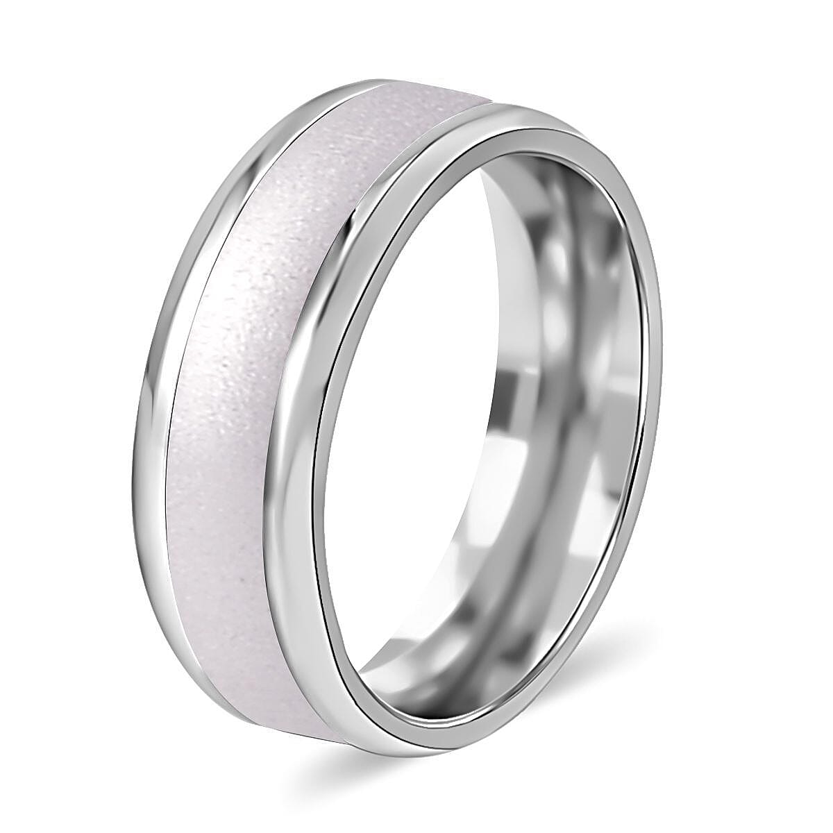 950 Platinum Textured Band Ring (Size 10.0) 5.85 Grams image number 3