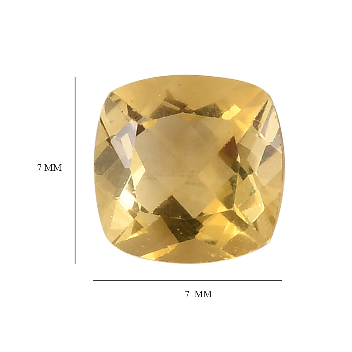Yellow Fluorite (Cush 7x7 mm) 1.70 ctw image number 3