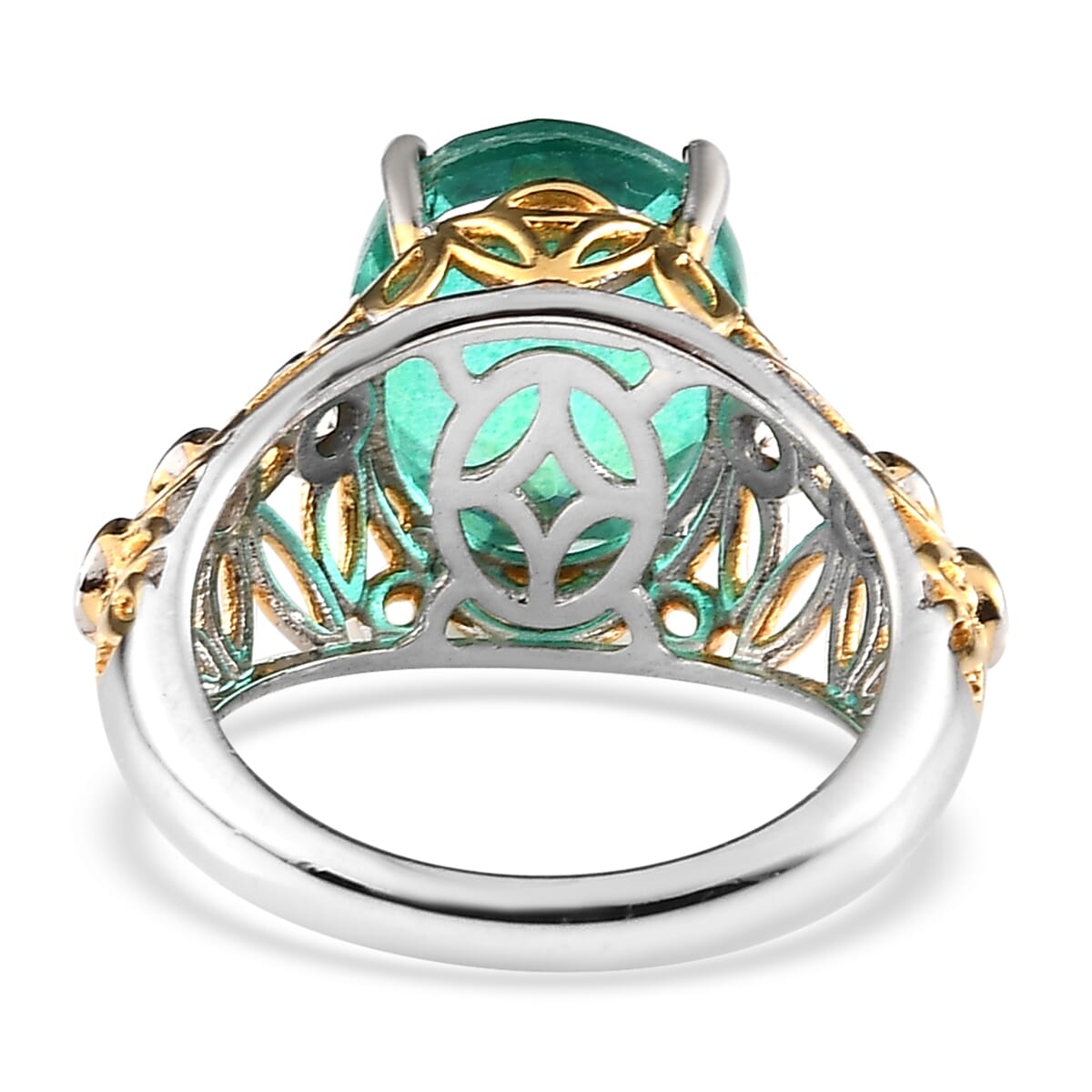 【最安値に挑戦】 Buy Peacock in Ring Zircon White and (Triplet) Quartz 絵画