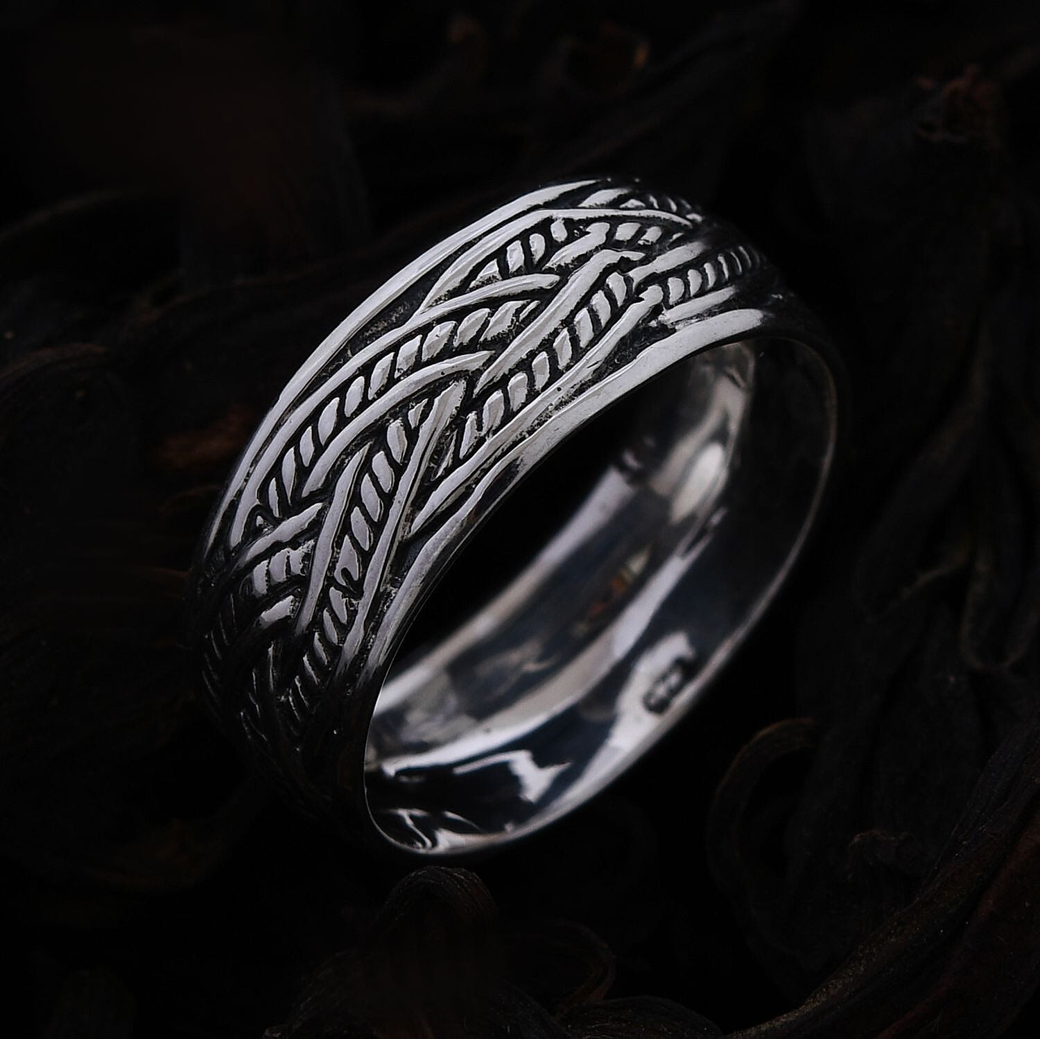 Bali Legacy Sterling Silver Braided Ring (Size 10.0) 3.60 Grams