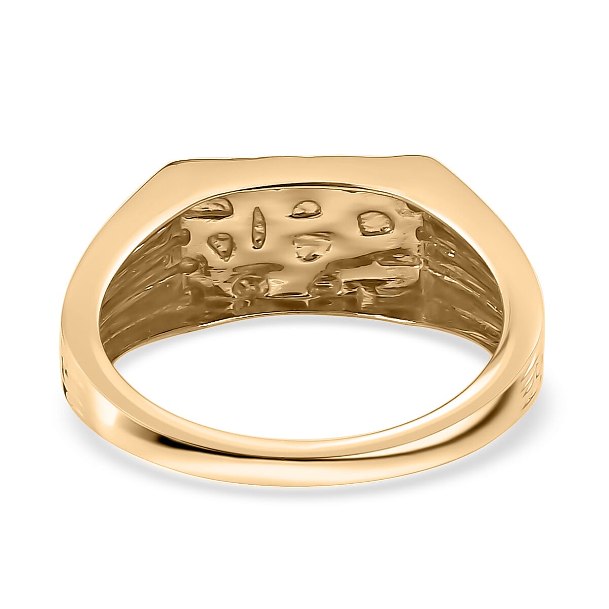 Luxoro 10K Yellow Gold Nugett Pattern Men's Ring (Size 9.0) 4.00 Grams image number 2