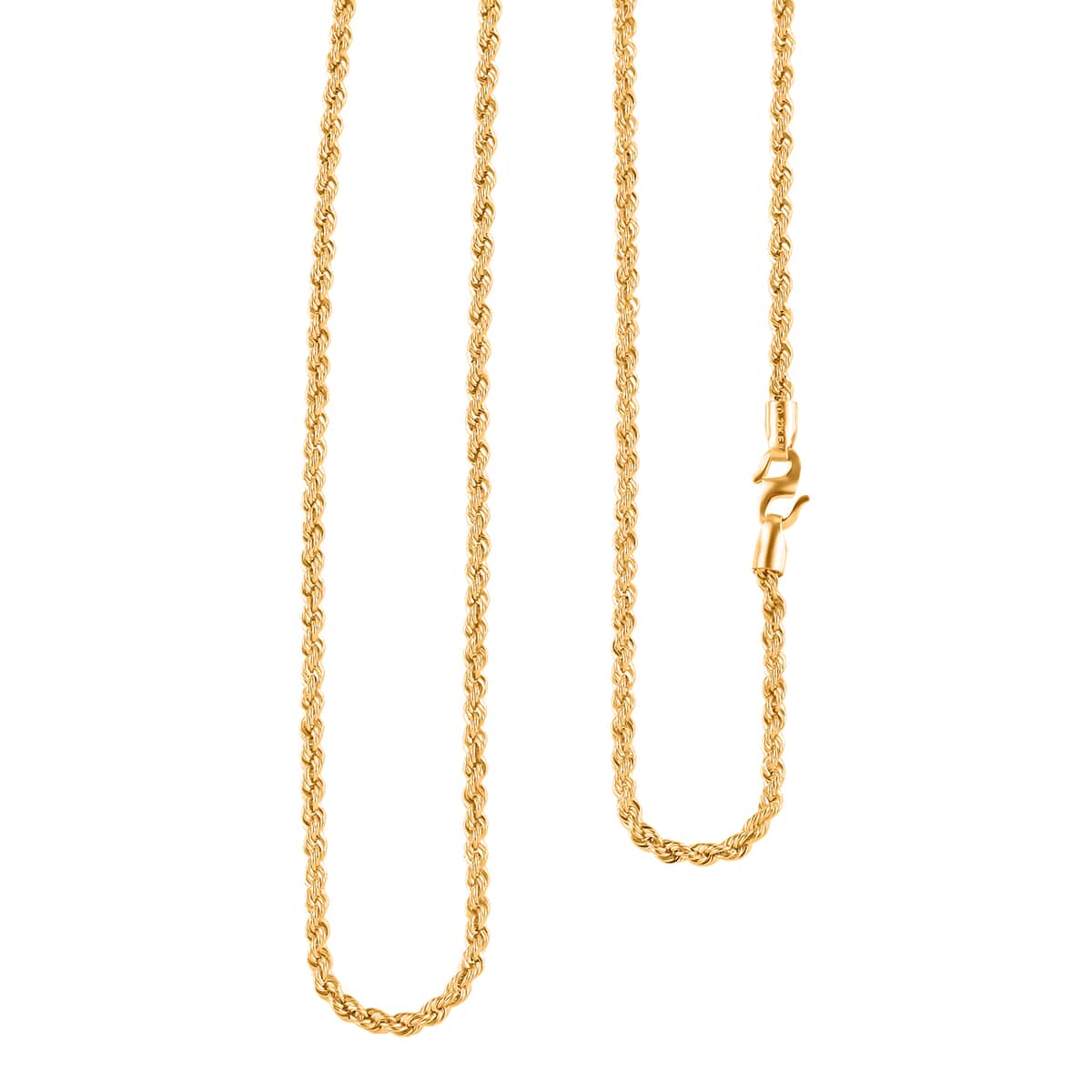 22K Yellow Gold 1.70mm Rope Chain 22 Inches 3.35 Grams image number 0