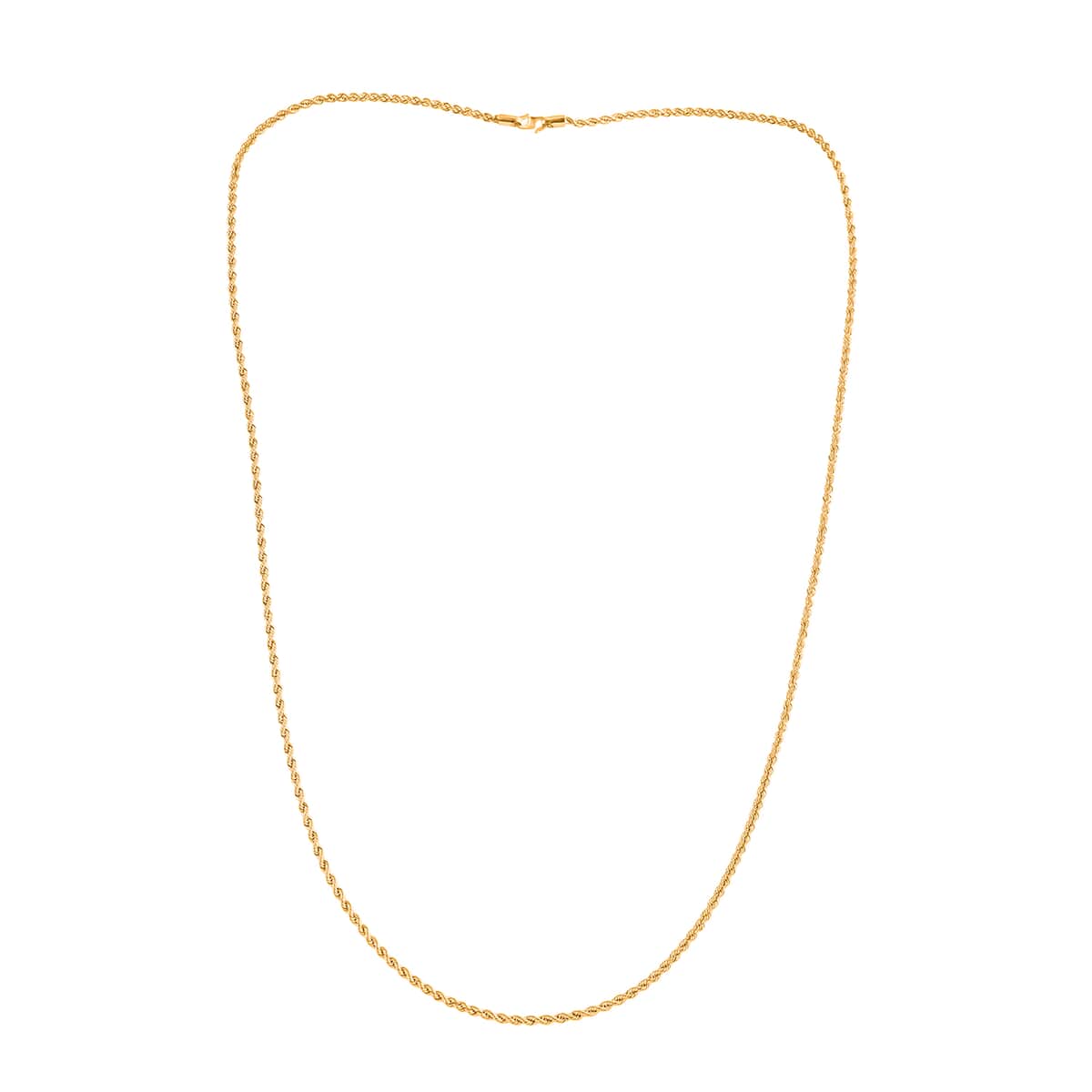 22K Yellow Gold 1.70mm Rope Chain 22 Inches 3.35 Grams image number 5