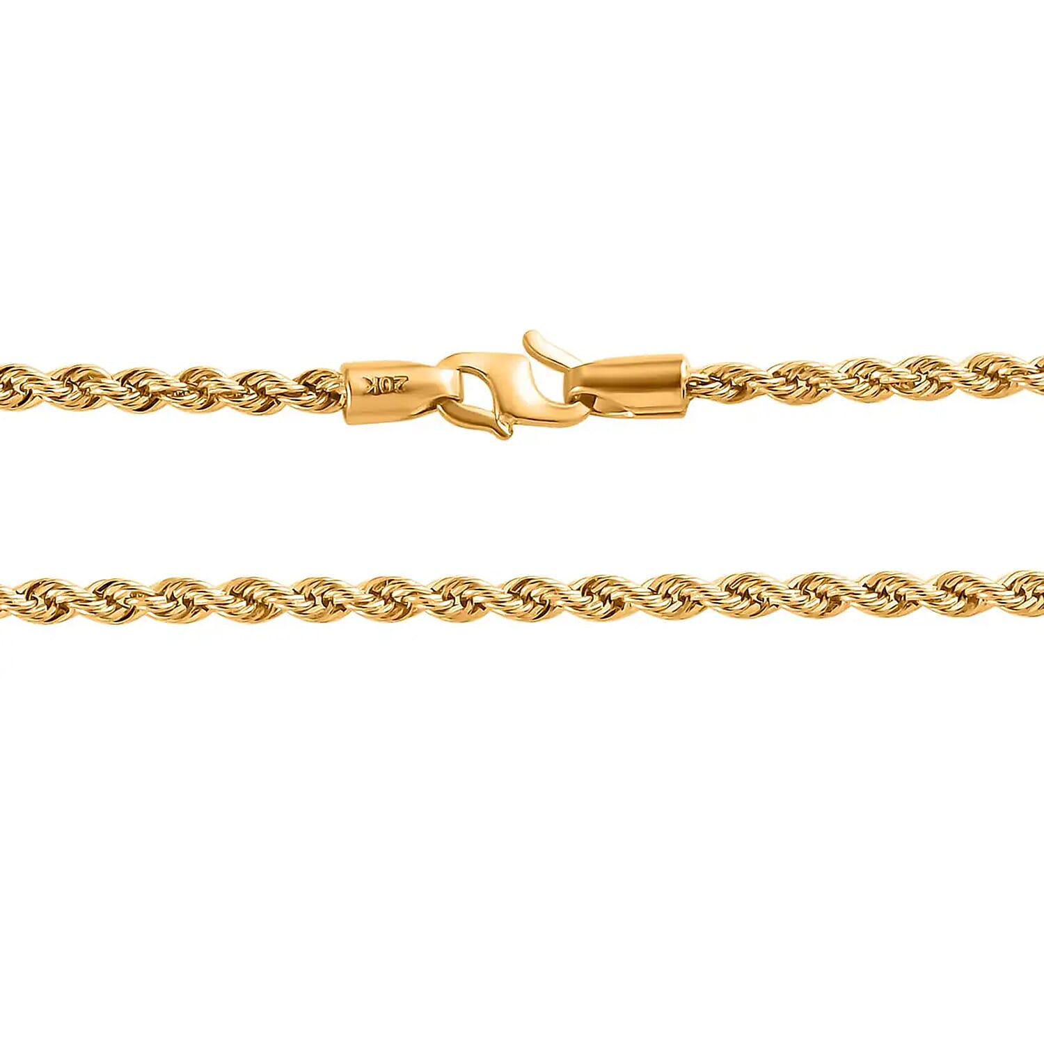 20K Yellow Gold Rope Chain Necklace, 20 K Yellow Gold Necklace, Rope Necklace, 22 Inch Chain Necklace, Gold Jewelry 3 Grams