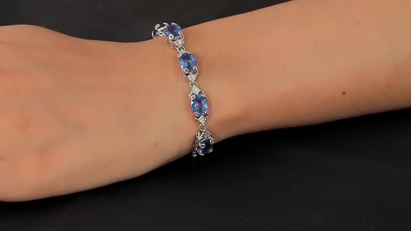 Color Change Fluorite (IR) Bracelet in Platinum Over Sterling Silver (6.50 In) 19.60 ctw