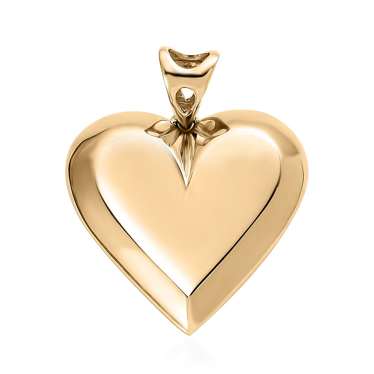 Luxoro 10K Yellow Gold Heart Pendant 1.65 Grams image number 0