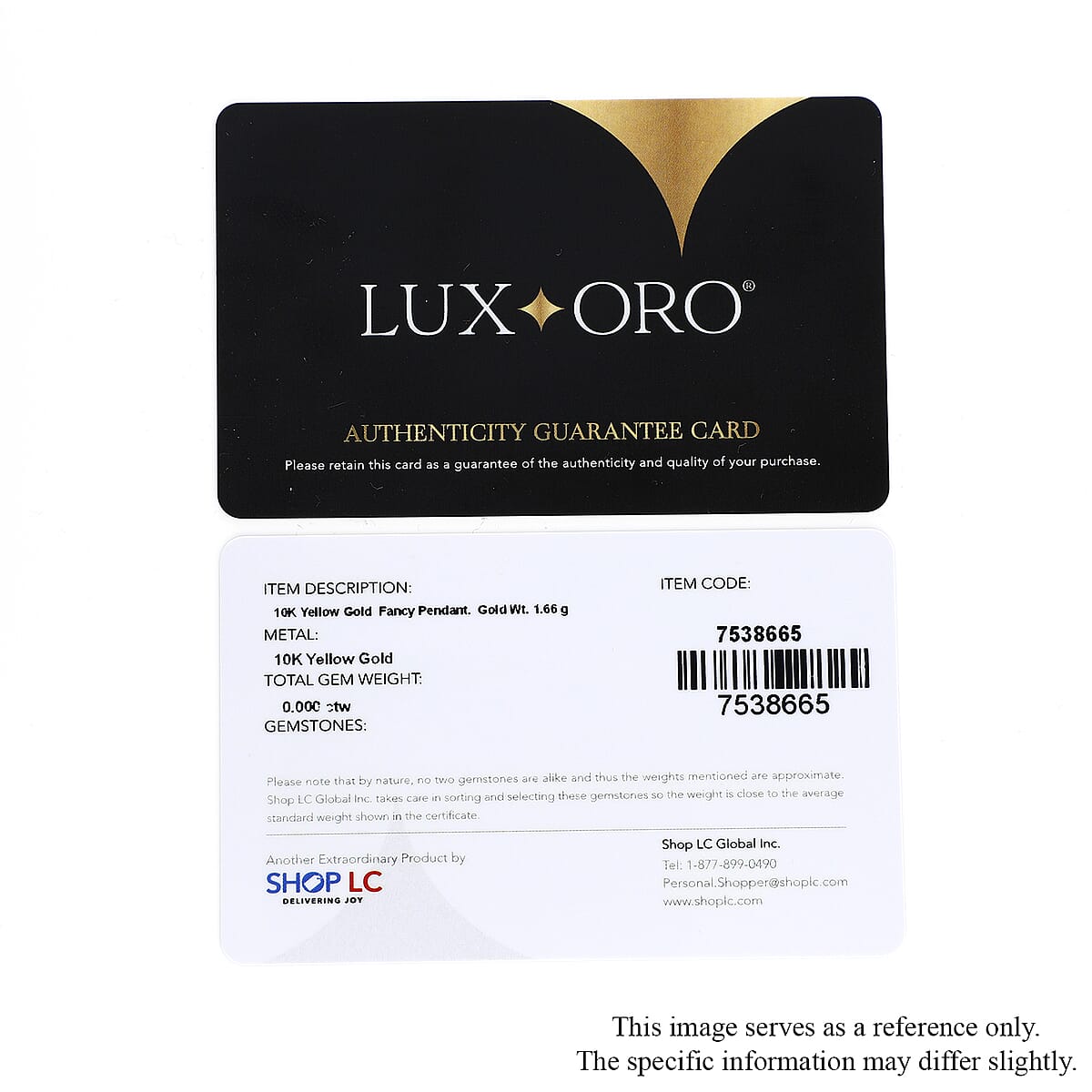 Luxoro 10K Yellow Gold Heart Pendant 1.65 Grams image number 6