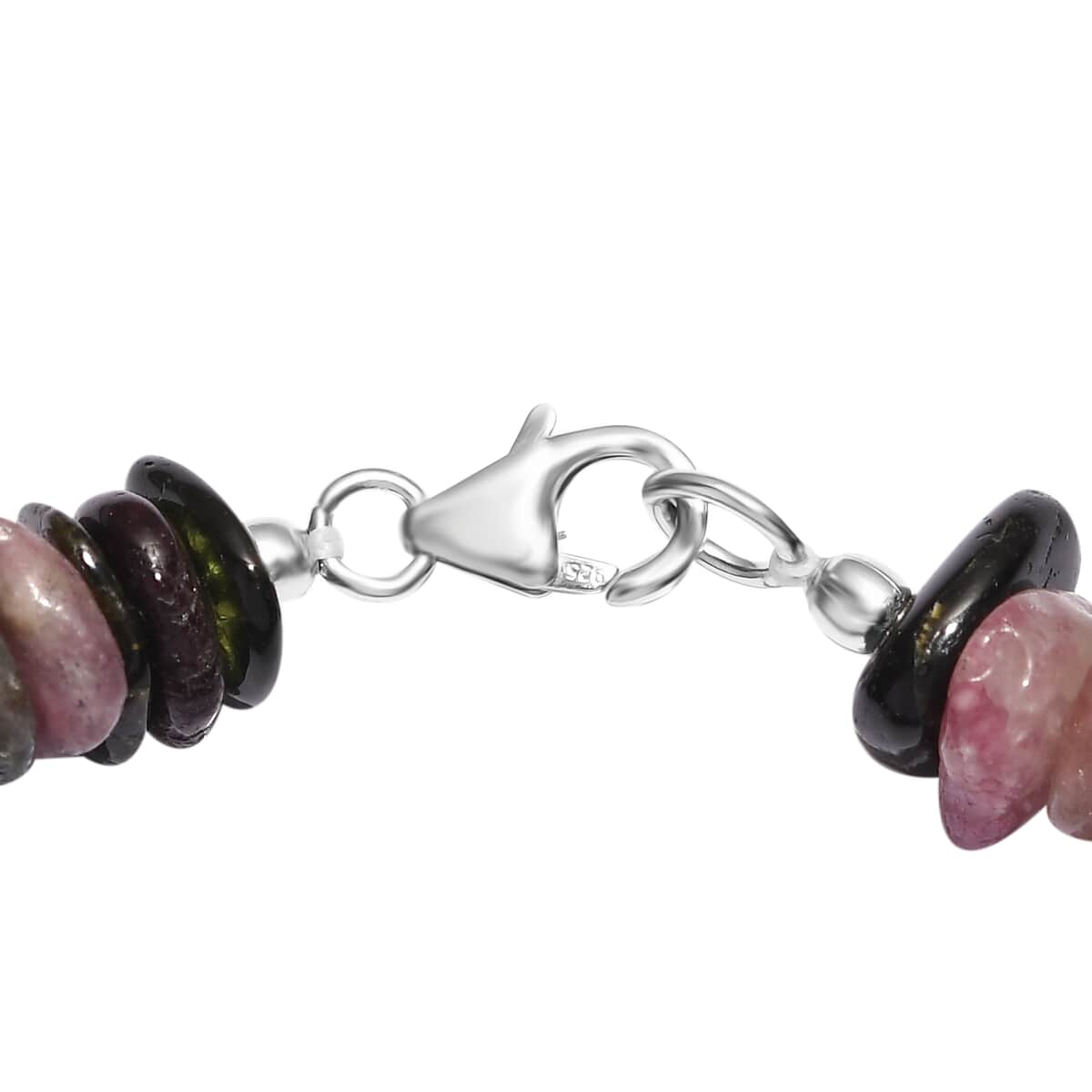 Multi-Tourmaline Chips Bracelet in Sterling Silver (7.25 In) 120.25 ctw image number 3