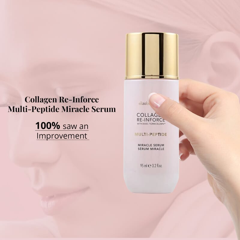 Elizabeth Grant Collagen Re-Inforce Multi-Peptide Miracle Serum 3.2 Fl Oz, Face Serum For All Skin Type