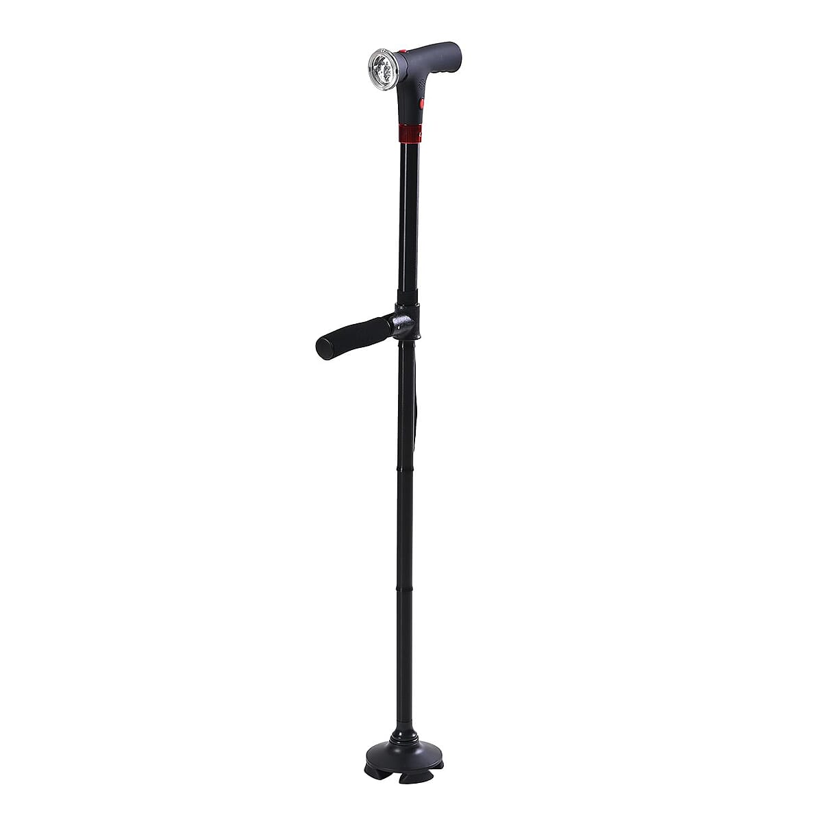 Soulsmart Black 2 Handles Foldable Smart Easy Up Cane with LED Light (Del. in 10-12 Days) image number 9