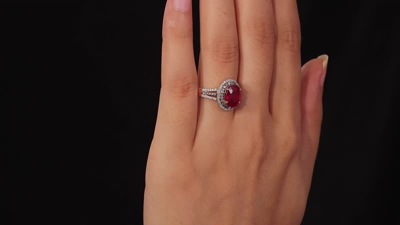 Niassa Ruby (FF), White and Champagne Zircon Ring in Vermeil RG Over Sterling Silver (Size 10.0) 4.30 ctw