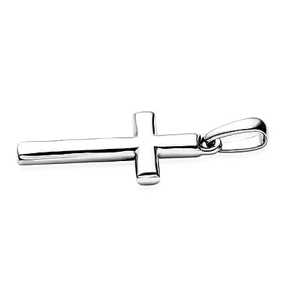 950 Platinum Cross Pendant, 950 Platinum Pendant, Plain Metal Jewelry, Cross Jewelry, Birthday Gifts 1.80 Grams