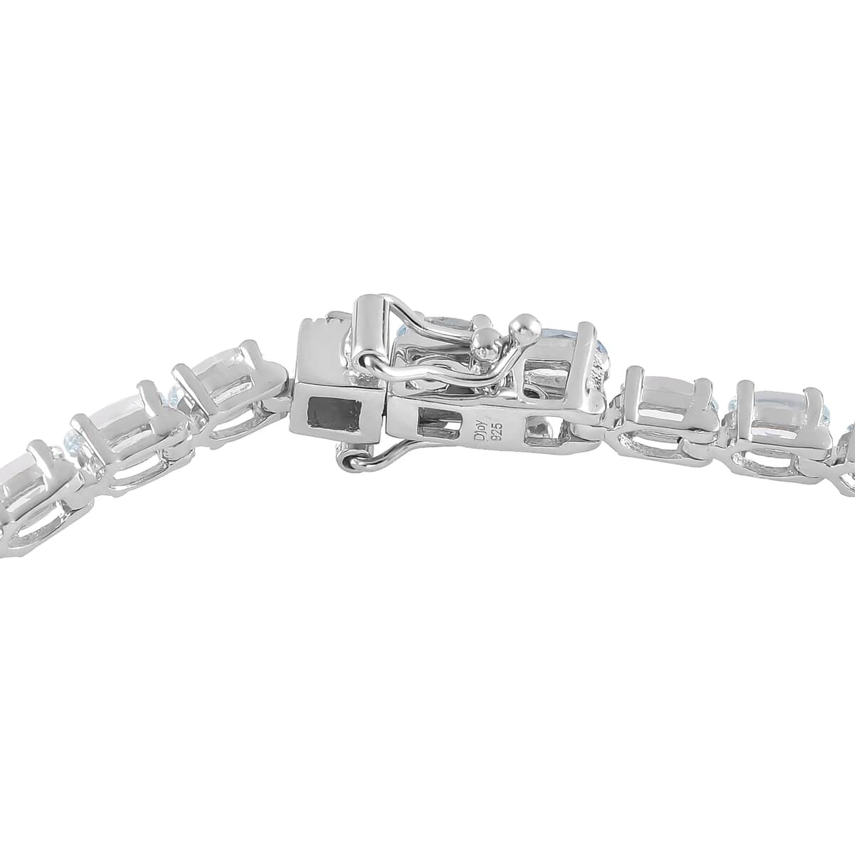 Espirito Santo Aquamarine Tennis Bracelet in Platinum Over Sterling Silver (7.25 In) 7.90 Grams 6.90 ctw image number 5