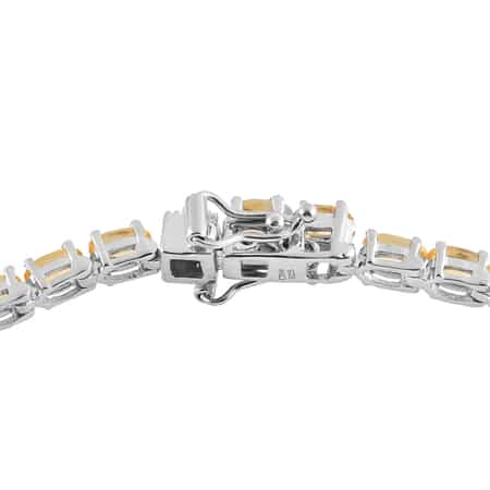 Brazilian Citrine Tennis Bracelet in Platinum Over Sterling Silver (6.50 In) 6.30 ctw image number 5